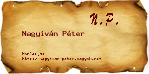 Nagyiván Péter névjegykártya