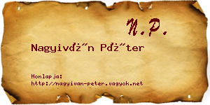 Nagyiván Péter névjegykártya